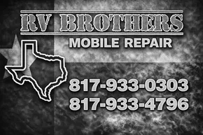 Advertisement for RV Brothers Mobile Repair, an independent business.